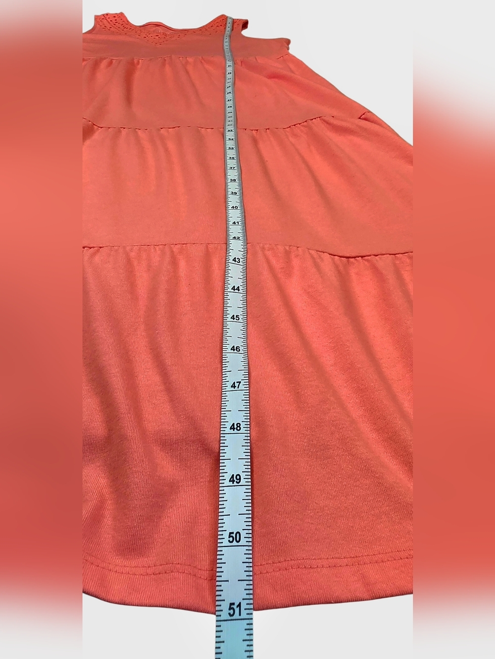 Croft & Barrow Coral Embroidered Tiered Boho Cottagecore Casual Dress - Size XXL - Picture 15 of 15